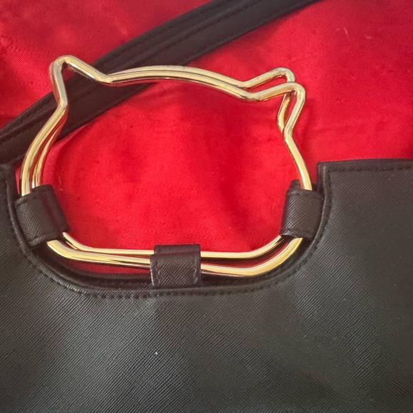 😻Cat shape Handle Chateau Shoulder Bag - EUC/like new-PURRfect for cat-lady MEOW - Picture 2 of 6